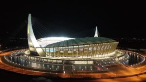 柬埔寨国家体育场夜景图-柬之窗