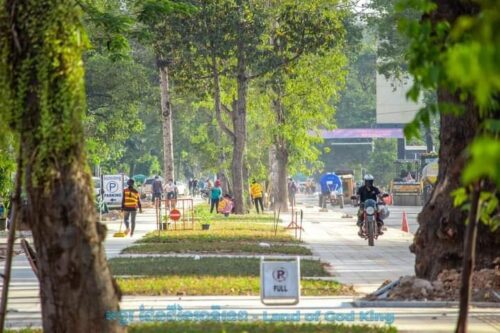 暹粒为元旦做准备,38 条道路即将完工-柬之窗