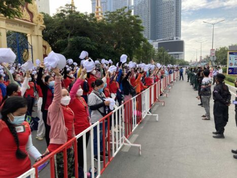 9名煽动金界前员工非法抗议领导者 6名被拘留3人逃跑-柬之窗