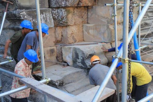 吴哥窟修复中央塔 3月份可完工-柬之窗