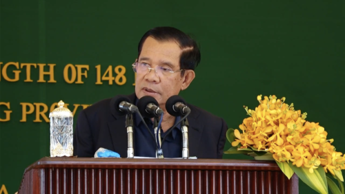 洪森:建立一个电报群以举报交通违规-柬之窗