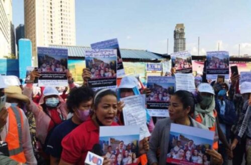 一名前金界抗议员工确诊新冠 所有参与抗议者将进行检测-柬之窗