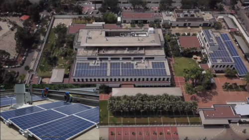 美国驻柬埔寨大使馆全屋顶太阳能发电系统,年省6.5万美元电费-柬之窗