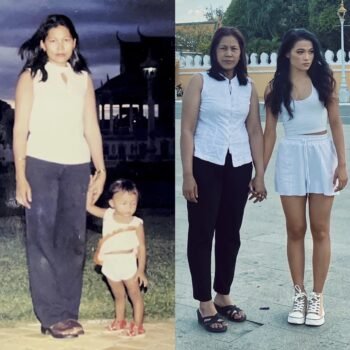 柬网友晒与妈妈的合照，我已经长大，你还没有变老-柬之窗