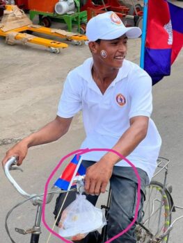 洪森为骑单车带盒饭的贫困选民点赞-柬之窗